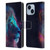 Wumples Cosmic Animals Lion Leather Book Wallet Case Cover For Apple iPhone 14 Plus