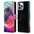 Wumples Cosmic Arts Blue And Pink Yin Yang Vortex Leather Book Wallet Case Cover For Apple iPhone 13 Pro Max