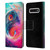Wumples Cosmic Arts Blue And Pink Yin Yang Vortex Leather Book Wallet Case Cover For Samsung Galaxy S10