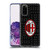 AC Milan Crest Patterns Red And Grey Soft Gel Case for Samsung Galaxy S20 / S20 5G