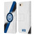 Fc Internazionale Milano 2023/24 Crest Kit Away Leather Book Wallet Case Cover For Apple iPhone 7 / 8 / SE 2020 & 2022