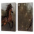 Simone Gatterwe Horses Brown Leather Book Wallet Case Cover For Apple iPad 10.2 2019/2020/2021