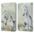Simone Gatterwe Horses White On The Beach Leather Book Wallet Case Cover For Apple iPad 10.2 2019/2020/2021