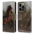 Simone Gatterwe Horses Brown Leather Book Wallet Case Cover For Apple iPhone 14 Pro