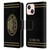 AC Milan Crest Black And Gold Leather Book Wallet Case Cover For Apple iPhone 13 Mini