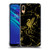 Liverpool Football Club Crest & Liverbird Patterns 1 Black & Gold Marble Soft Gel Case for Huawei Y6 Pro (2019)