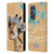 Animal Club International Royal Faces Giraffe Leather Book Wallet Case Cover For OPPO Find X3 Neo / Reno5 Pro+ 5G