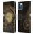 Simone Gatterwe Steampunk Clocks Leather Book Wallet Case Cover For Apple iPhone 12 / iPhone 12 Pro