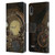 Simone Gatterwe Steampunk Clocks Leather Book Wallet Case Cover For LG K22