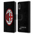 AC Milan Crest Full Colour Black Leather Book Wallet Case Cover For LG K22