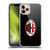 AC Milan Crest Full Colour Black Soft Gel Case for Apple iPhone 11 Pro & MagSafe