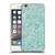 Micklyn Le Feuvre Floral Patterns Teal And Cream Soft Gel Case for Apple iPhone 6 / iPhone 6s