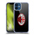 AC Milan Crest Full Colour Black Soft Gel Case for Apple iPhone 12 Mini & MagSafe