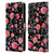 Micklyn Le Feuvre Florals Roses on Black Leather Book Wallet Case Cover For Samsung Galaxy S22+ 5G