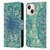 Micklyn Le Feuvre Mandala 3 Emerald Doodle Leather Book Wallet Case Cover For Apple iPhone 13 Mini