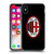 AC Milan Crest Full Colour Black Soft Gel Case for Apple iPhone X / iPhone XS