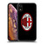 AC Milan Crest Full Colour Black Soft Gel Case for Apple iPhone XR