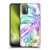 Nature Magick Tropical Palm Leaves On Marble Rainbow Leaf Soft Gel Case for HTC Desire 21 Pro 5G