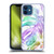 Nature Magick Tropical Palm Leaves On Marble Rainbow Leaf Soft Gel Case for Apple iPhone 12 / iPhone 12 Pro