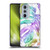 Nature Magick Tropical Palm Leaves On Marble Rainbow Leaf Soft Gel Case for Motorola Edge X30