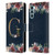 Nature Magick Floral Monogram Gold Navy Letter G Leather Book Wallet Case Cover For Motorola Edge S30 / Moto G200 5G