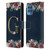 Nature Magick Floral Monogram Gold Navy Letter G Leather Book Wallet Case Cover For Motorola Moto G100