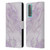 Nature Magick Marble Metallics Purple Leather Book Wallet Case Cover For Huawei P Smart (2021)