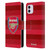 Arsenal FC Crest 2 Training Red Leather Book Wallet Case Cover For Apple iPhone 11