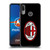 AC Milan Crest Full Colour Black Soft Gel Case for Motorola Moto E6 Plus