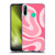 Kierkegaard Design Studio Art Modern Liquid Swirl Candy Pink Soft Gel Case for Huawei P40 lite E