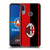 AC Milan Crest Red And Black Soft Gel Case for Motorola Moto E6 Plus