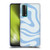 Kierkegaard Design Studio Art Blue Abstract Swirl Pattern Soft Gel Case for Huawei P Smart (2021)