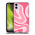Kierkegaard Design Studio Art Modern Liquid Swirl Candy Pink Soft Gel Case for Apple iPhone 11