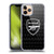Arsenal FC 2023/24 Crest Kit Home Goalkeeper Soft Gel Case for Apple iPhone 11 Pro