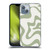 Kierkegaard Design Studio Art Retro Liquid Swirl Sage Green Soft Gel Case for Apple iPhone 14