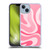 Kierkegaard Design Studio Art Modern Liquid Swirl Candy Pink Soft Gel Case for Apple iPhone 14 Plus