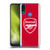 Arsenal FC 2023/24 Crest Kit Home Soft Gel Case for Motorola Moto E7 Power / Moto E7i Power