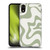 Kierkegaard Design Studio Art Retro Liquid Swirl Sage Green Soft Gel Case for Apple iPhone XR