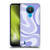Kierkegaard Design Studio Art Modern Liquid Swirl Purple Soft Gel Case for Nokia 1.4
