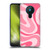 Kierkegaard Design Studio Art Modern Liquid Swirl Candy Pink Soft Gel Case for Nokia 5.3