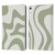 Kierkegaard Design Studio Art Retro Liquid Swirl Sage Green Leather Book Wallet Case Cover For Apple iPad 10.9 (2022)