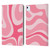 Kierkegaard Design Studio Art Modern Liquid Swirl Candy Pink Leather Book Wallet Case Cover For Apple iPad Air 2020 / 2022