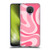 Kierkegaard Design Studio Art Modern Liquid Swirl Candy Pink Soft Gel Case for Nokia G10