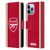 Arsenal FC 2023/24 Crest Kit Home Leather Book Wallet Case Cover For Apple iPhone 13 Pro Max
