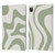 Kierkegaard Design Studio Art Retro Liquid Swirl Sage Green Leather Book Wallet Case Cover For Apple iPad Pro 11 2020 / 2021 / 2022