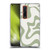 Kierkegaard Design Studio Art Retro Liquid Swirl Sage Green Soft Gel Case for OPPO Find X2 Pro 5G