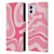 Kierkegaard Design Studio Art Modern Liquid Swirl Candy Pink Leather Book Wallet Case Cover For Apple iPhone 11