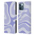 Kierkegaard Design Studio Art Modern Liquid Swirl Purple Leather Book Wallet Case Cover For Apple iPhone 12 Pro Max