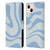 Kierkegaard Design Studio Art Blue Abstract Swirl Pattern Leather Book Wallet Case Cover For Apple iPhone 13