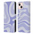 Kierkegaard Design Studio Art Modern Liquid Swirl Purple Leather Book Wallet Case Cover For Apple iPhone 13
